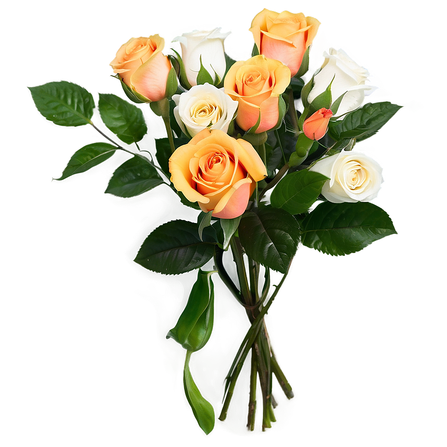 Spring Roses Bouquet Png 22 PNG image