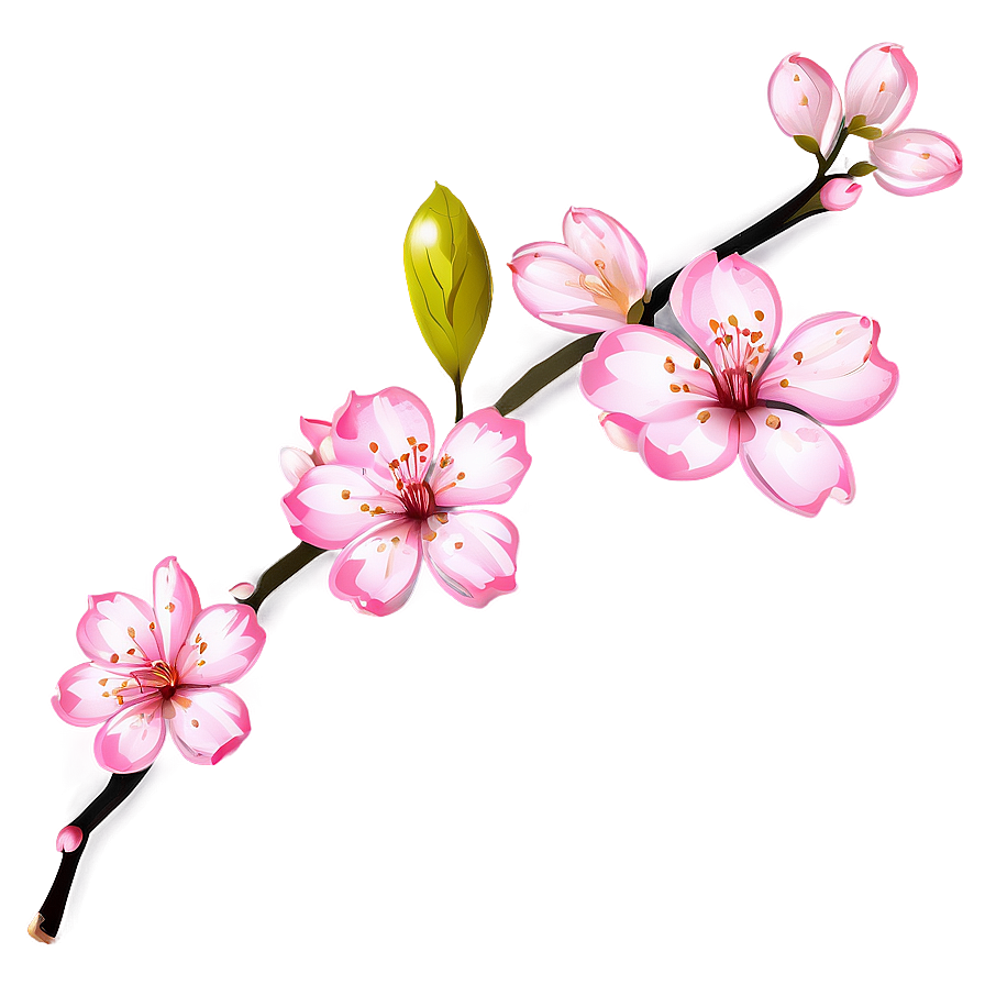 Spring Sakura Petals Png 39 PNG image