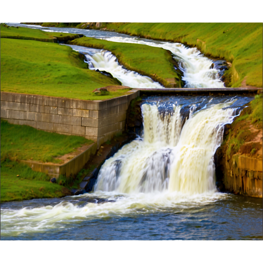 Spring Thaw And Dam Flow Png 49 PNG image