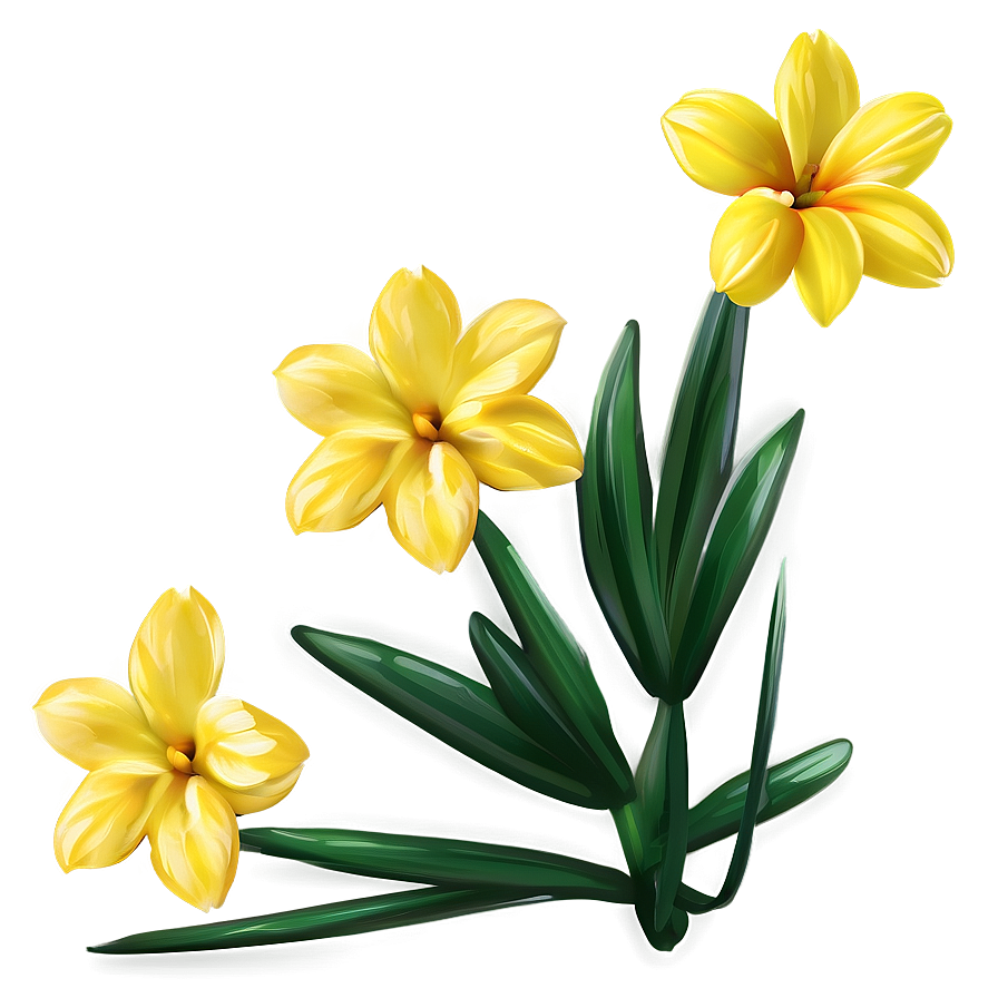 Spring Yellow Flowers Png Vou PNG image