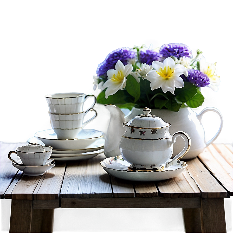 Springtime Tea Party Png 05212024 PNG image