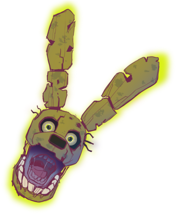 Springtrap F N A F Character Art PNG image