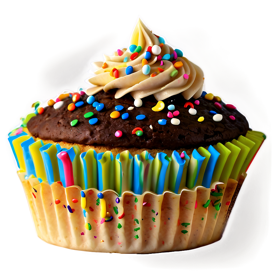 Sprinkle Cupcake Png 05032024 PNG image