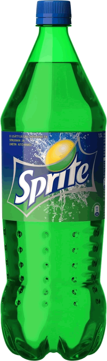 Sprite Bottle1.5 L Transparent Background PNG image