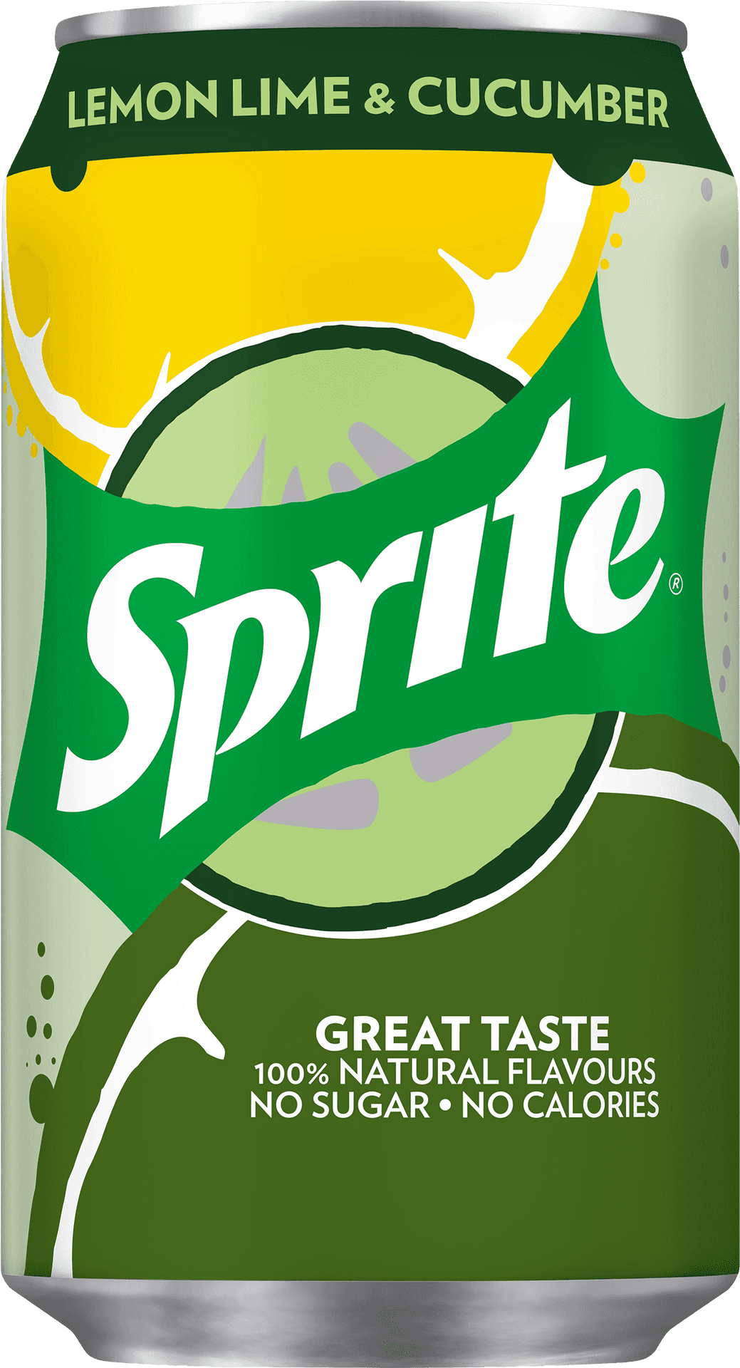 Sprite Lemon Lime Cucumber Can PNG image