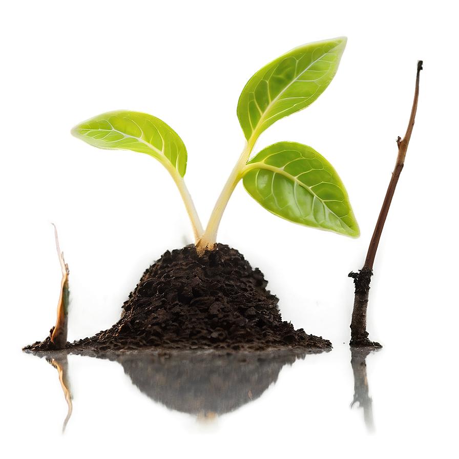 Sprout In Soil Png 06132024 PNG image