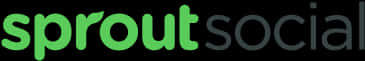 Sprout Social Logo Black Green PNG image