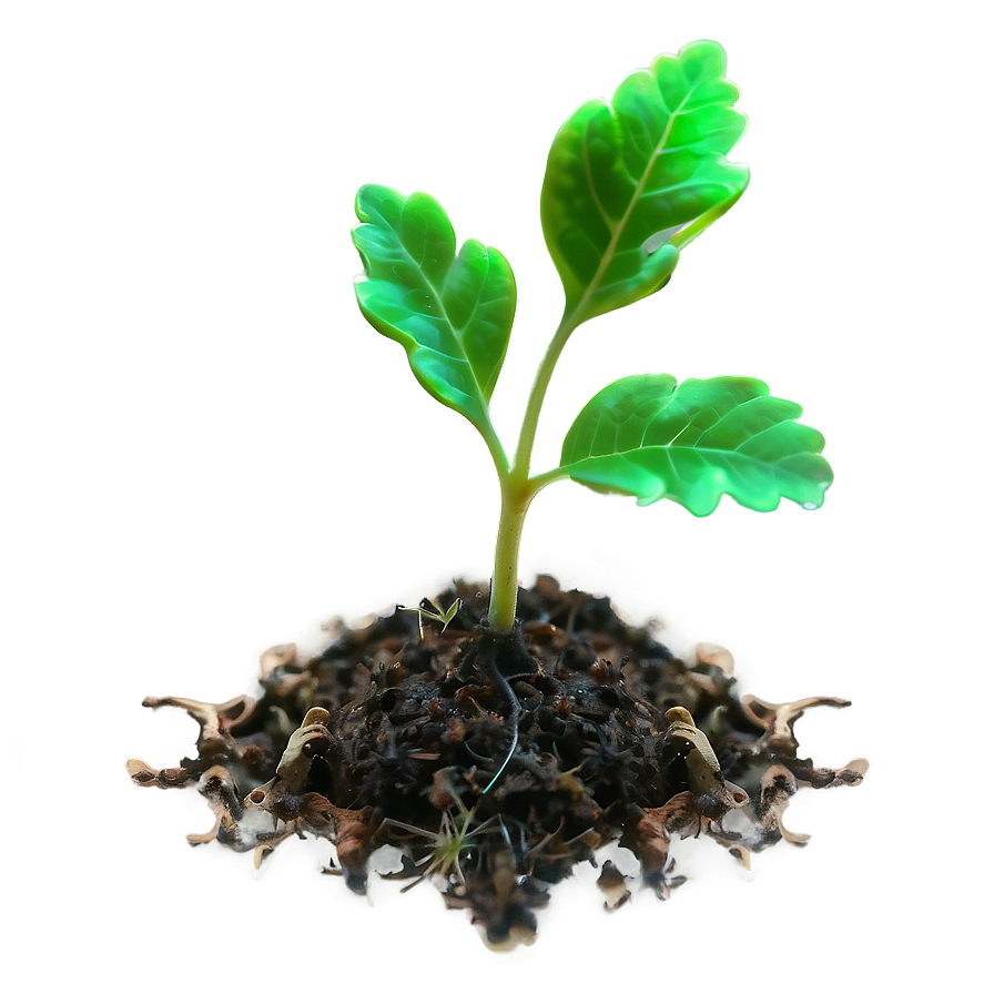 Sprouting Oak Seedling Png Ppb PNG image