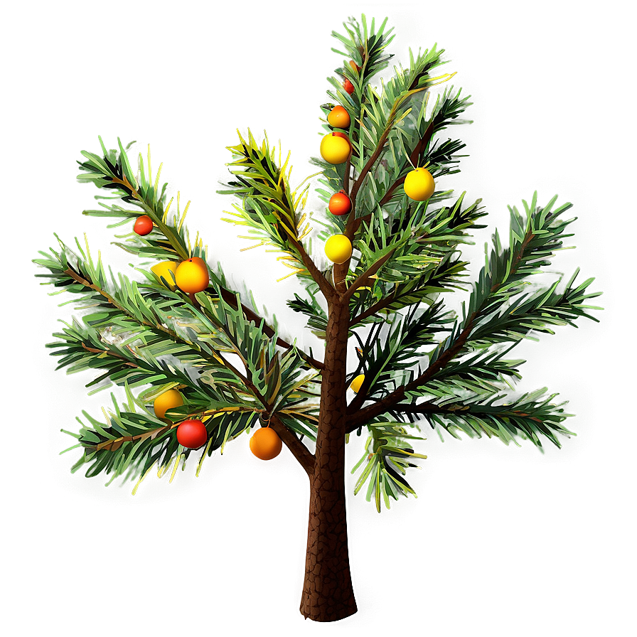 Spruce Tree In Autumn Colors Png Hvu19 PNG image