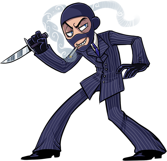 Spy_with_ Knife_ T F2 PNG image