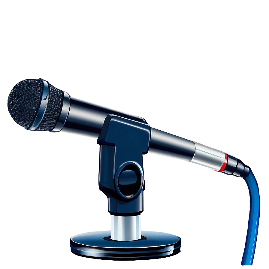 Square Base Microphone On Stand Png Klf PNG image