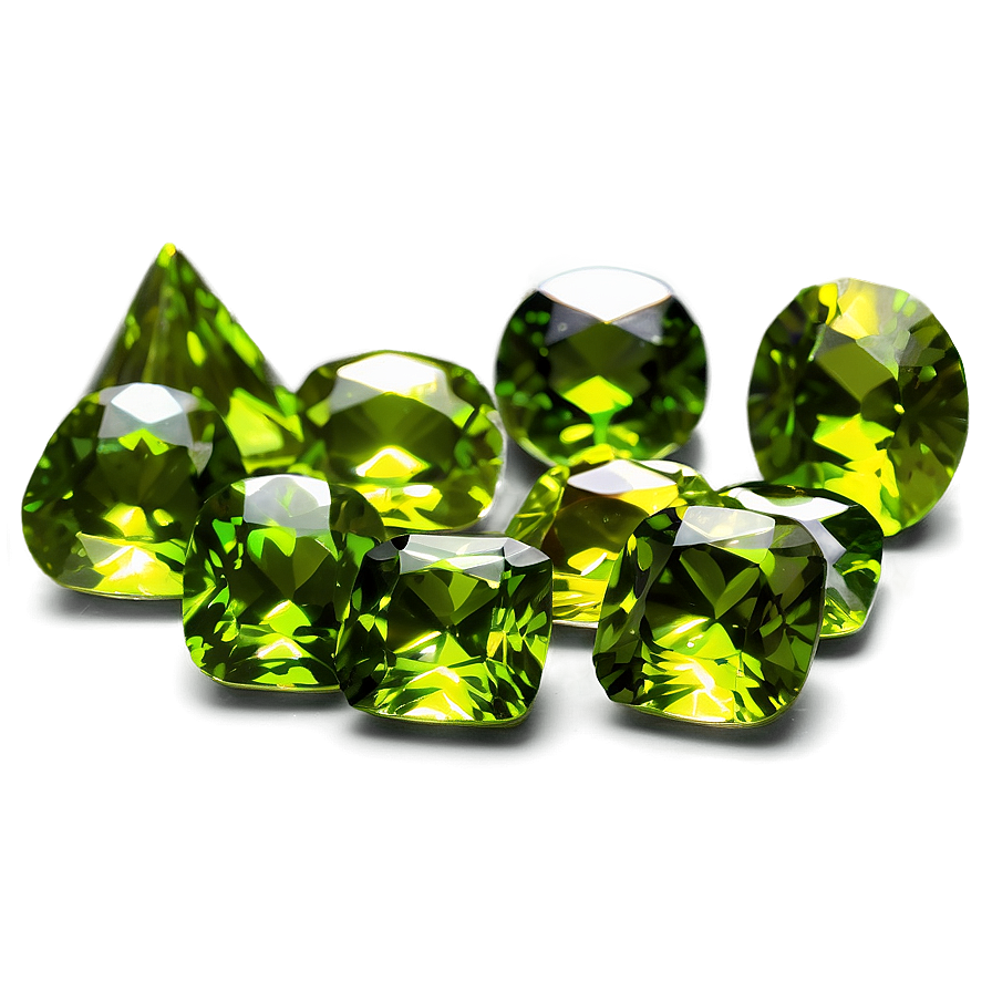 Square Peridot Gemstone Png Kay PNG image