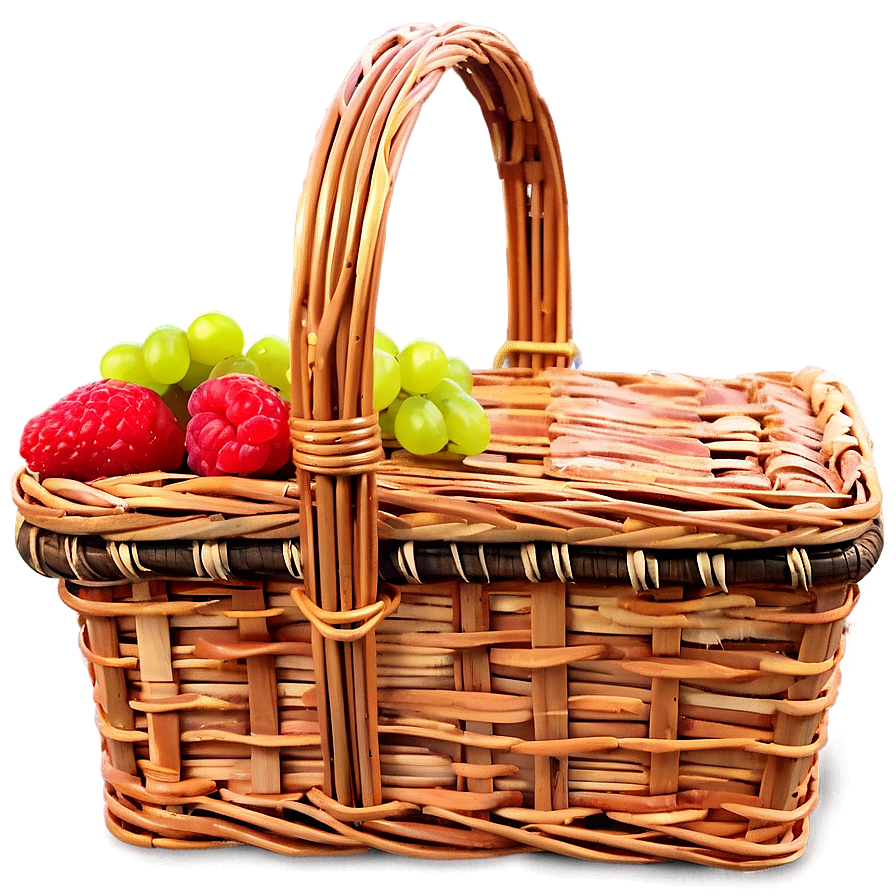 Square Picnic Basket Png 06122024 PNG image