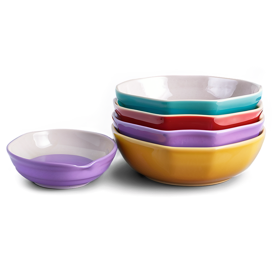 Square Shaped Dish Set Png 06202024 PNG image