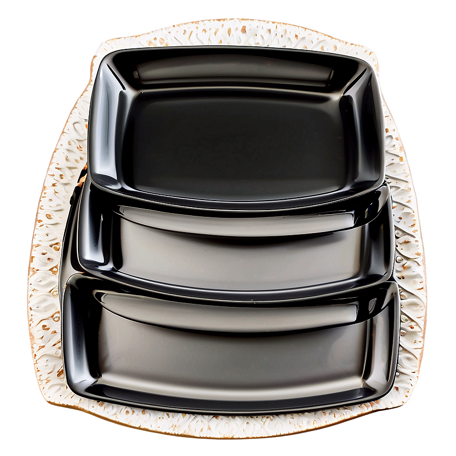 Square Shaped Dish Set Png Kie71 PNG image