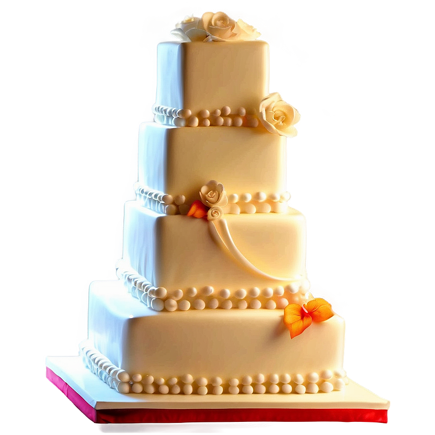 Square Wedding Cake Png 06122024 PNG image