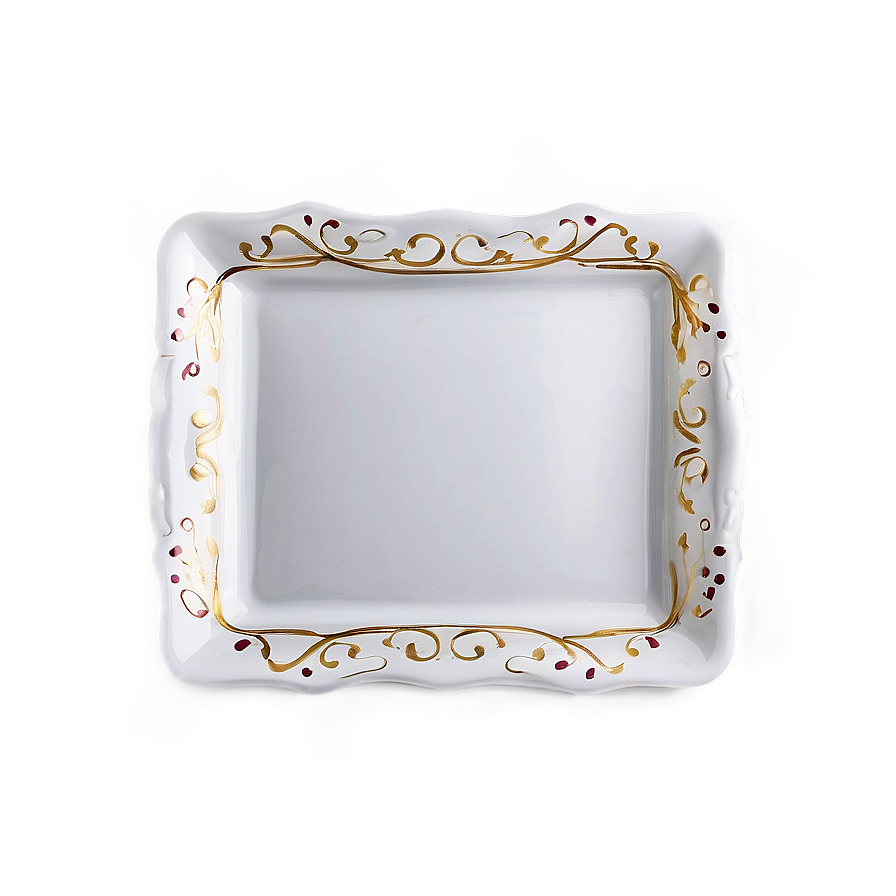 Square White Plate Png Udl45 PNG image