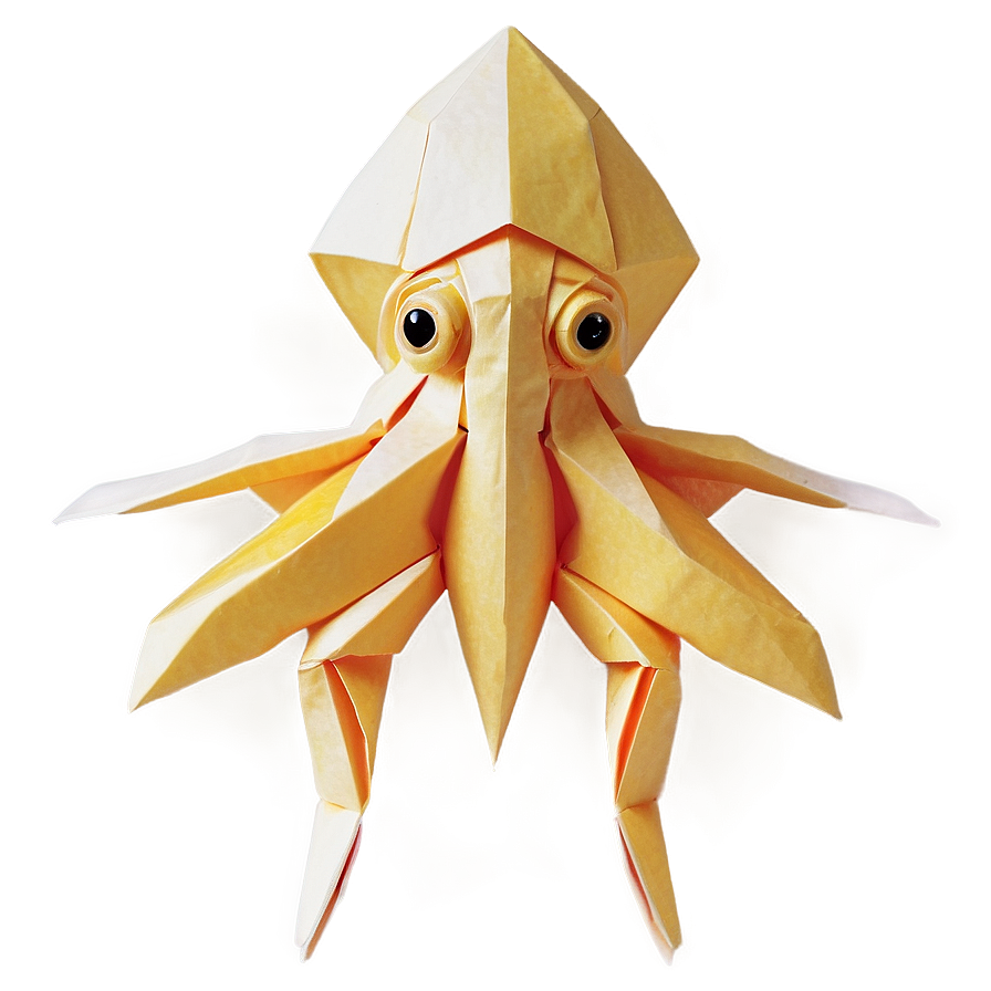 Squid Origami Design Png Yfa PNG image