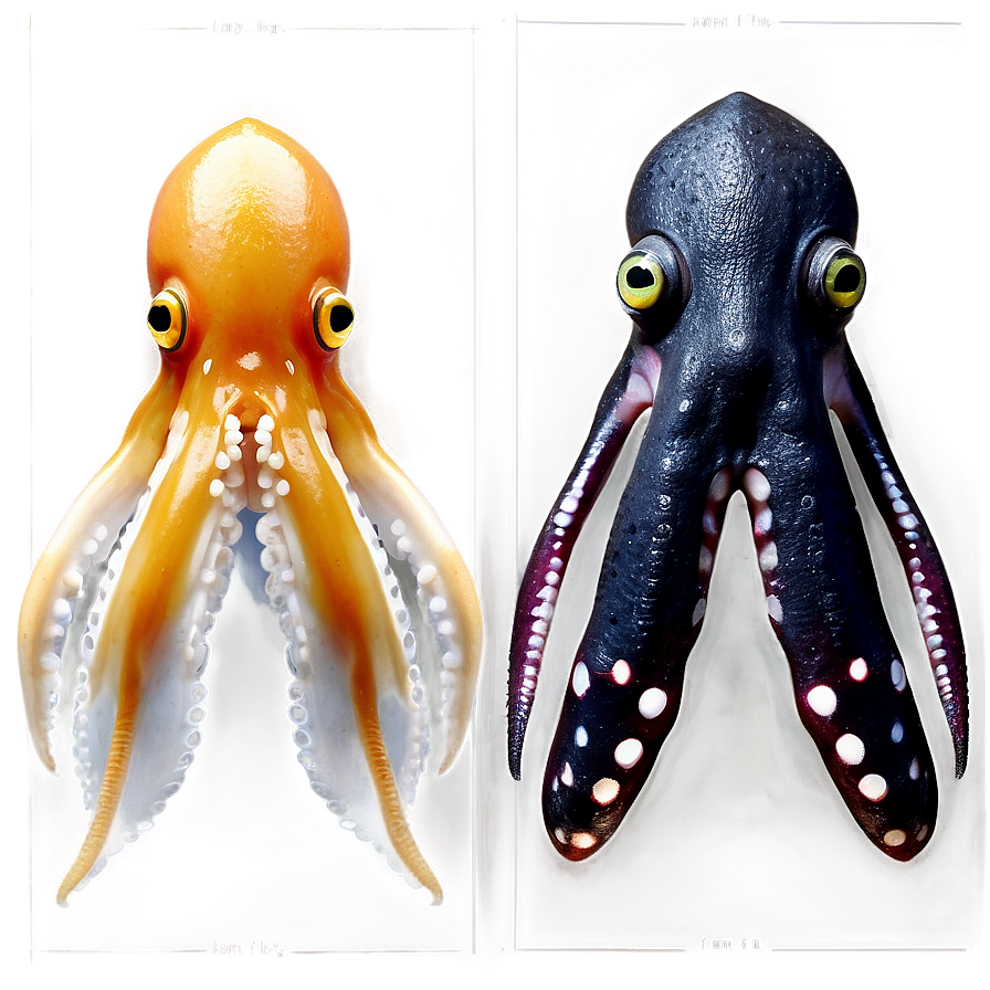 Squid Species Comparison Png Siq38 PNG image