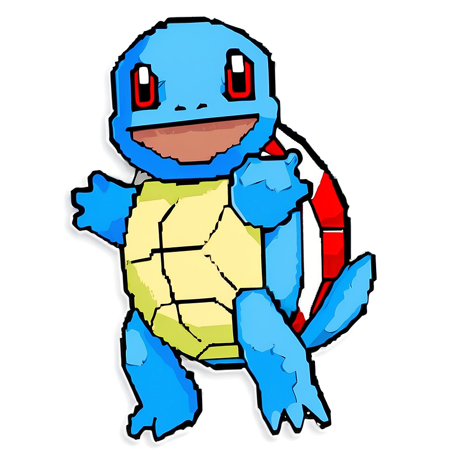 Squirtle 8-bit Art Png Oim19 PNG image