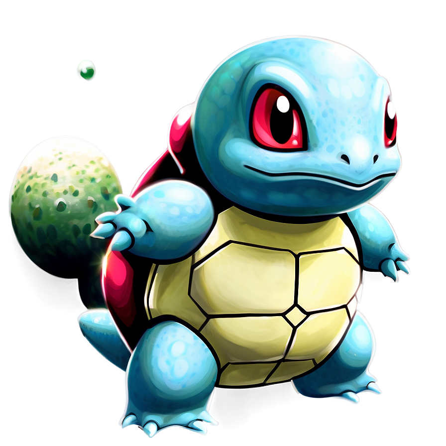 Squirtle In Anime Style Png 18 PNG image