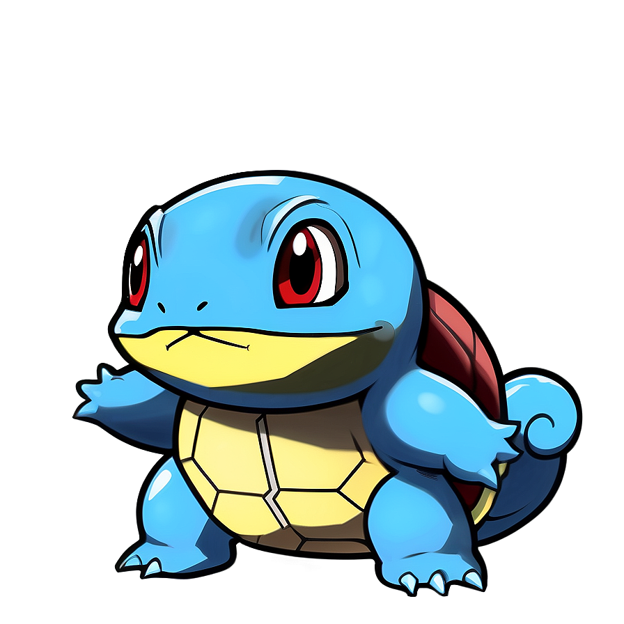 Squirtle In Anime Style Png Yki17 PNG image