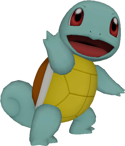 Squirtle Pokemon3 D Model PNG image