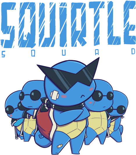 Squirtle Squad Coolness PNG image