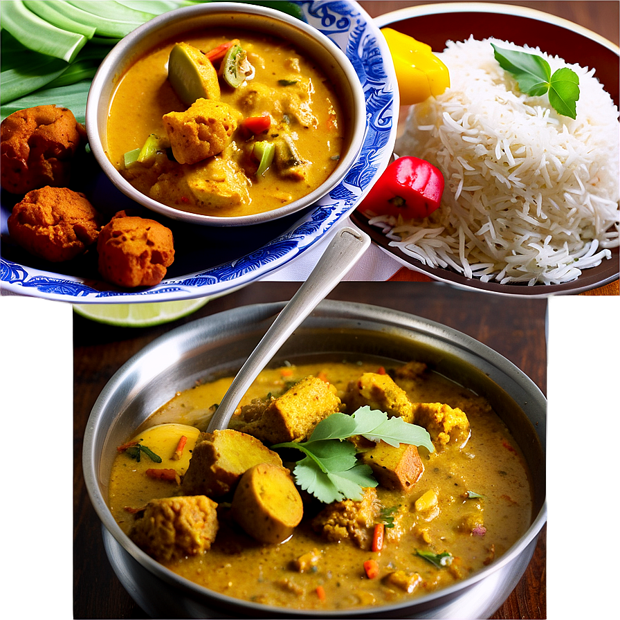 Sri Lankan Curry Feast Png Gao PNG image