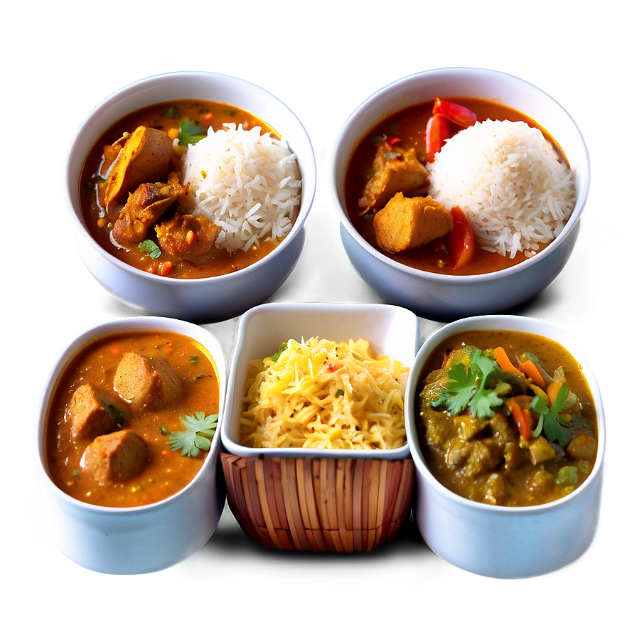 Sri Lankan Curry Feast Png Qnk65 PNG image