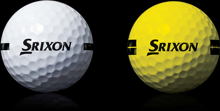 Srixon Golf Balls White Yellow PNG image