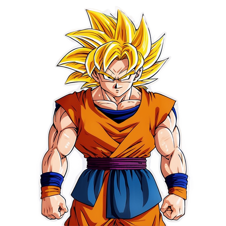 Ssj3 Goku Epic Pose Png Hfr27 PNG image