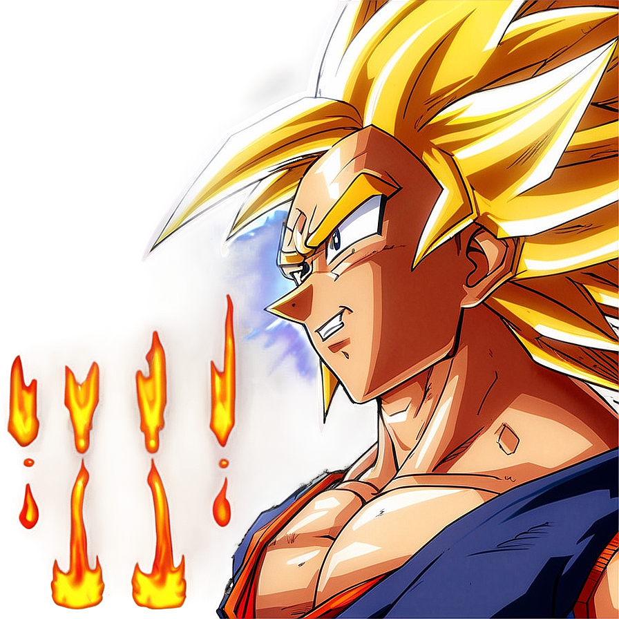 Ssj3 Goku's Iconic Look Png Wqk19 PNG image