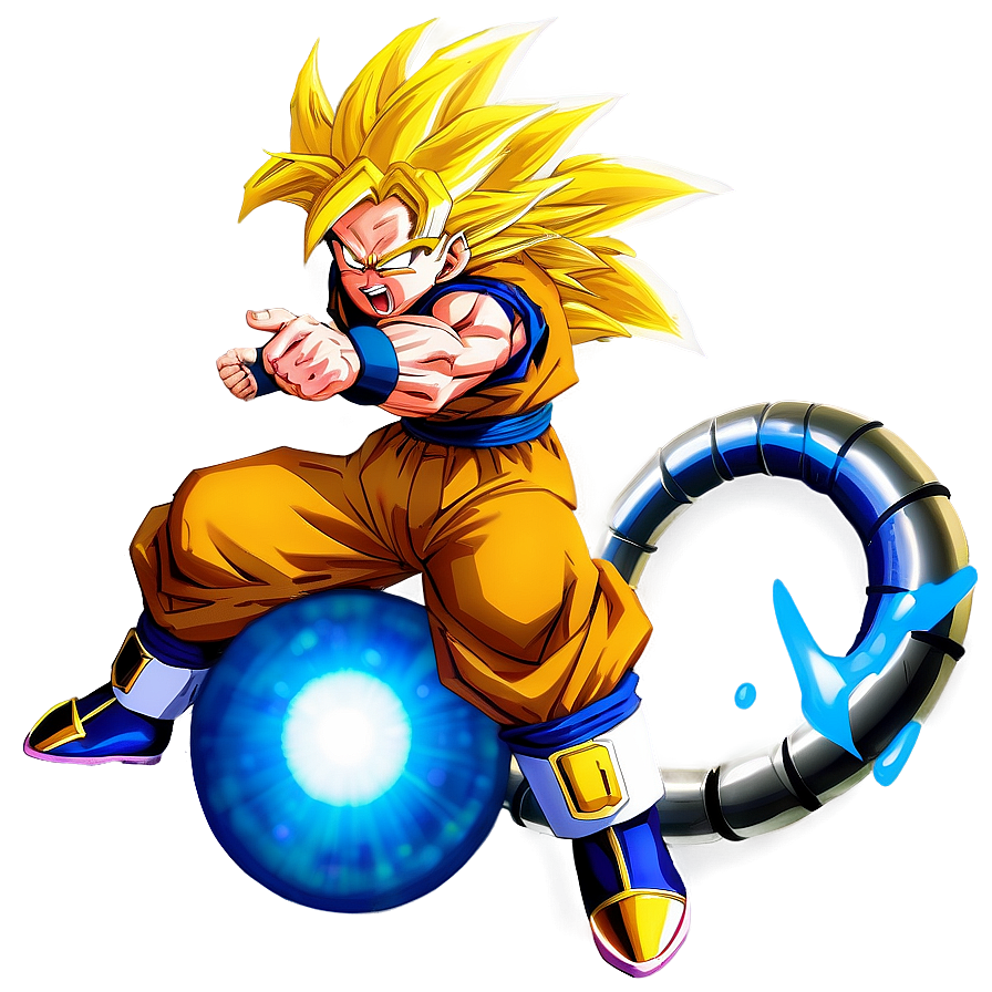 Ssj3 Goku With Dragon Balls Png Eqd73 PNG image