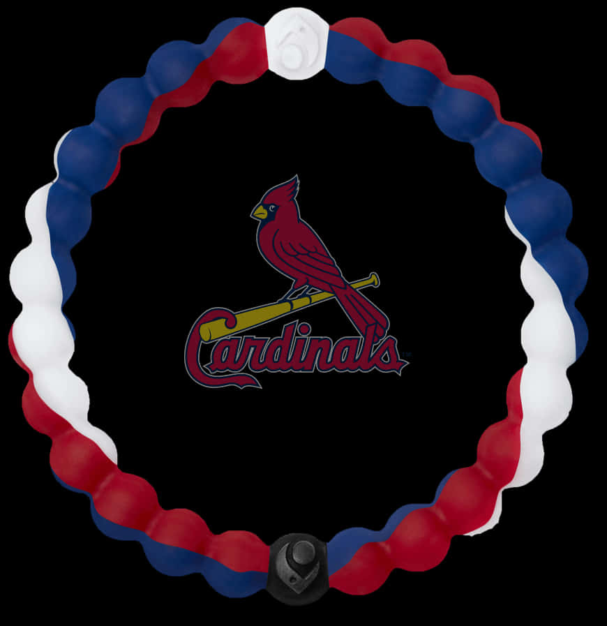 St Louis Cardinals Logowith Baseball Necklace PNG image