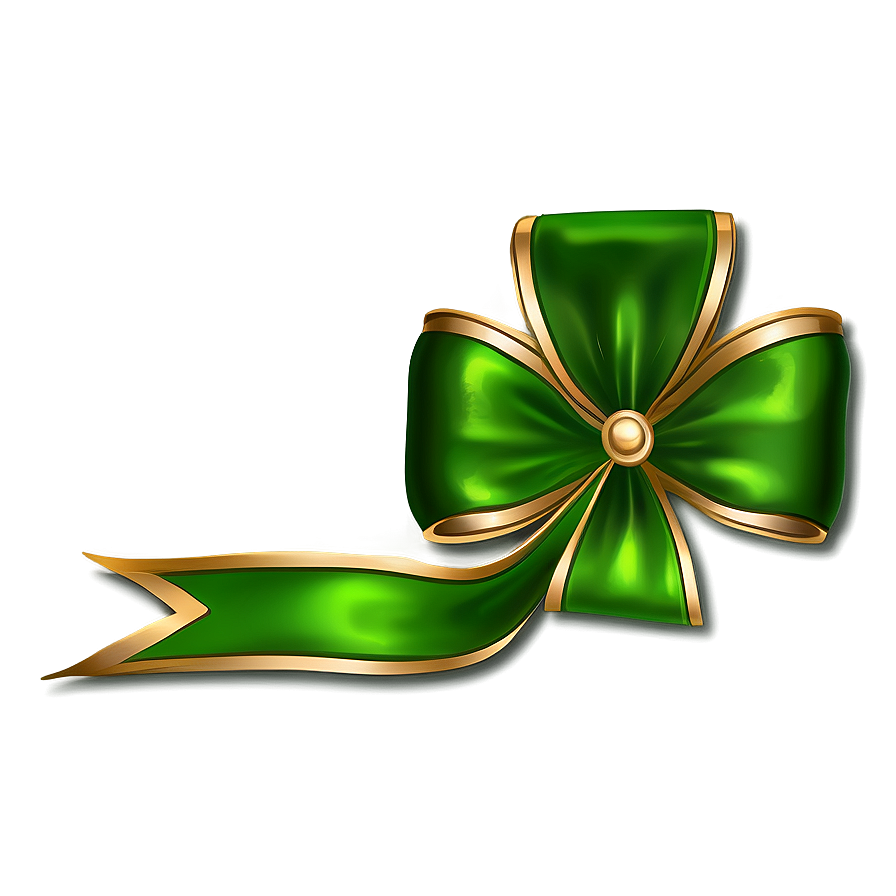 St. Patrick's Green Bow Png Neh PNG image