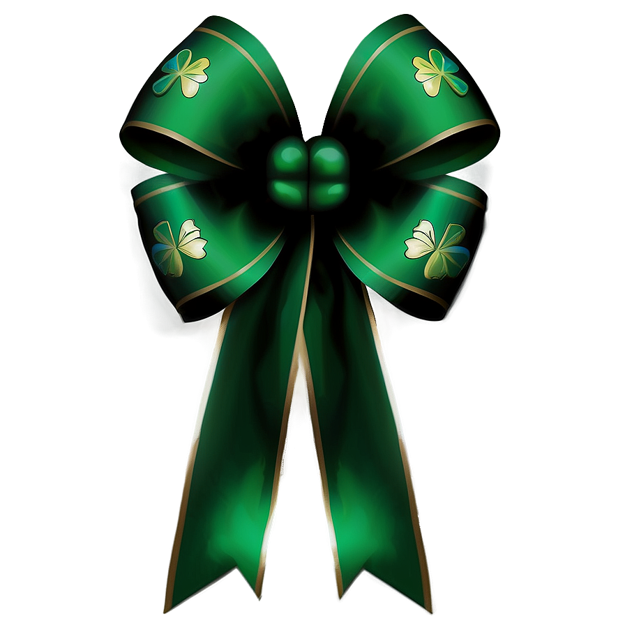 St. Patrick's Green Bow Png Vjc53 PNG image