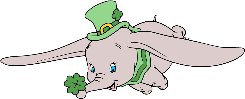 St Patricks Day Dumbo Celebration PNG image