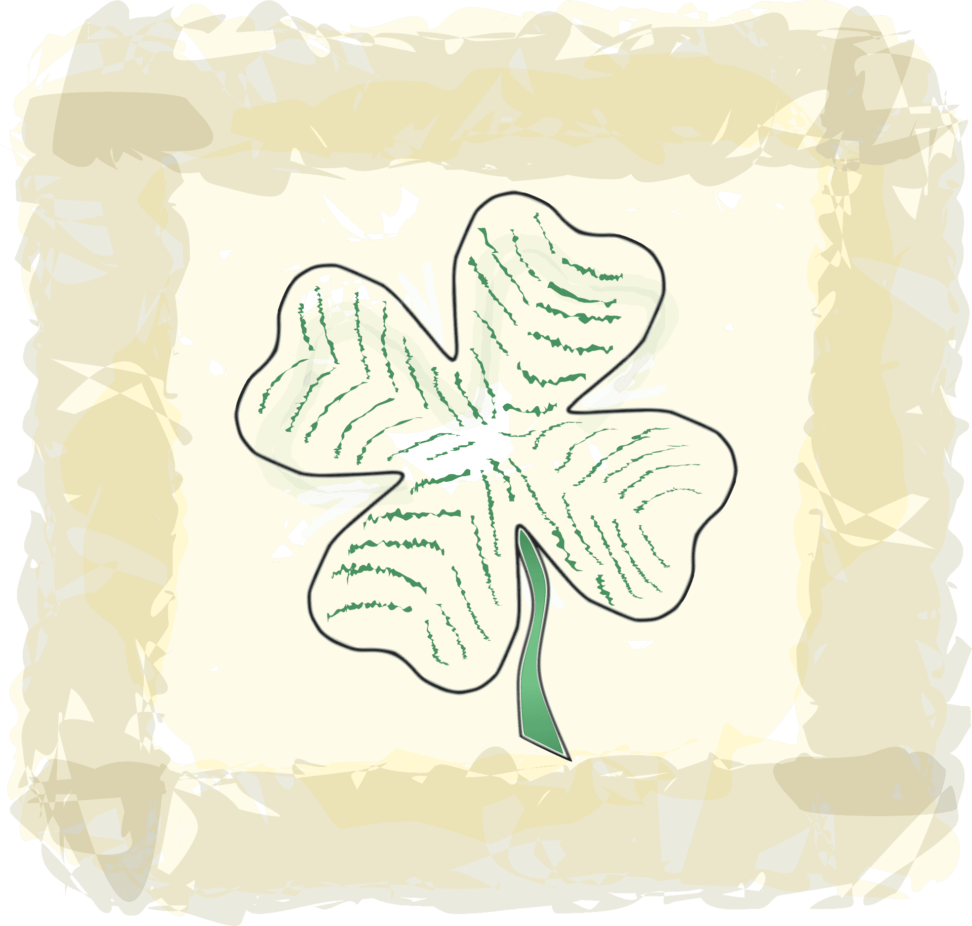 St Patricks Day Shamrock Illustration PNG image