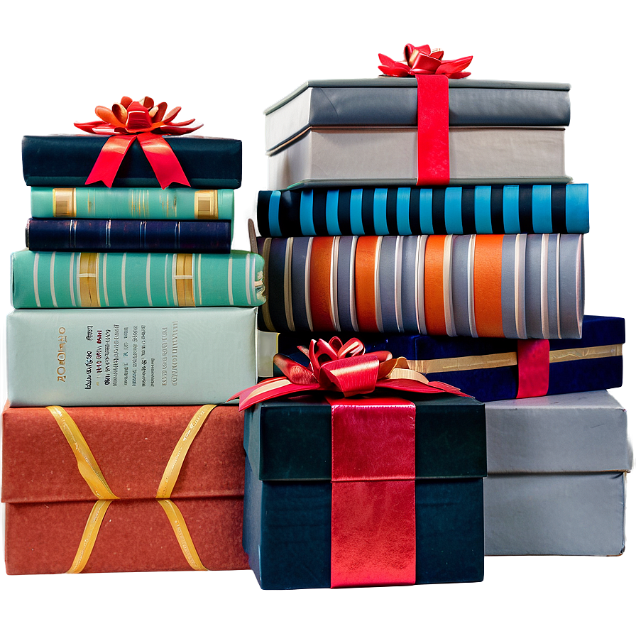 Stack Of Books As Presents Png 21 PNG image