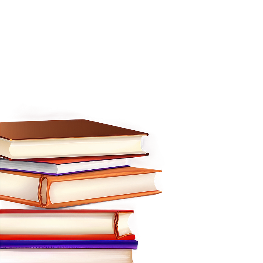 Stack Of Books Vector Png 95 PNG image