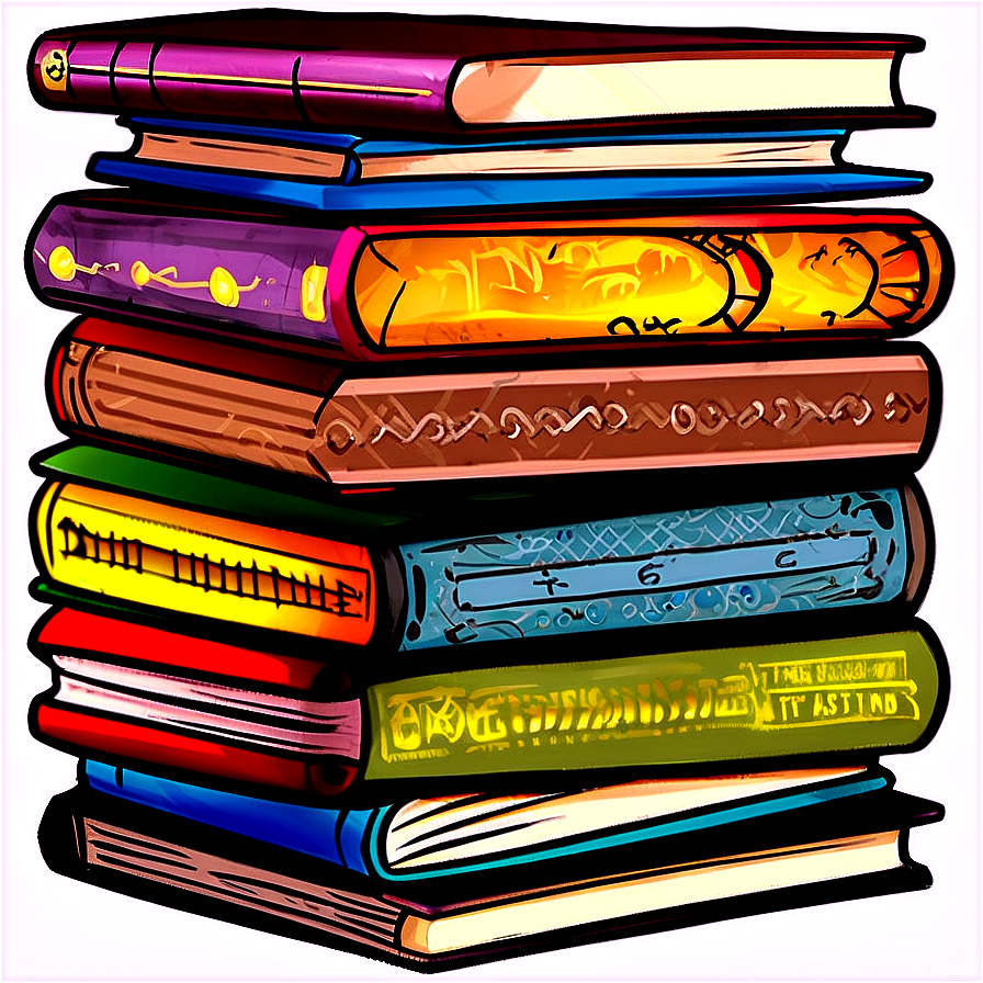 Stack Of Children's Books Png 05252024 PNG image