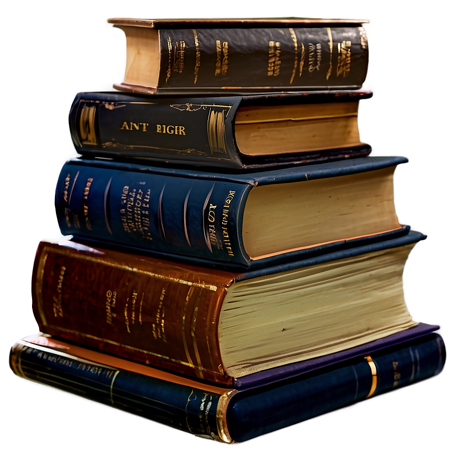 Stack Of Classic Literature Png Hqk86 PNG image