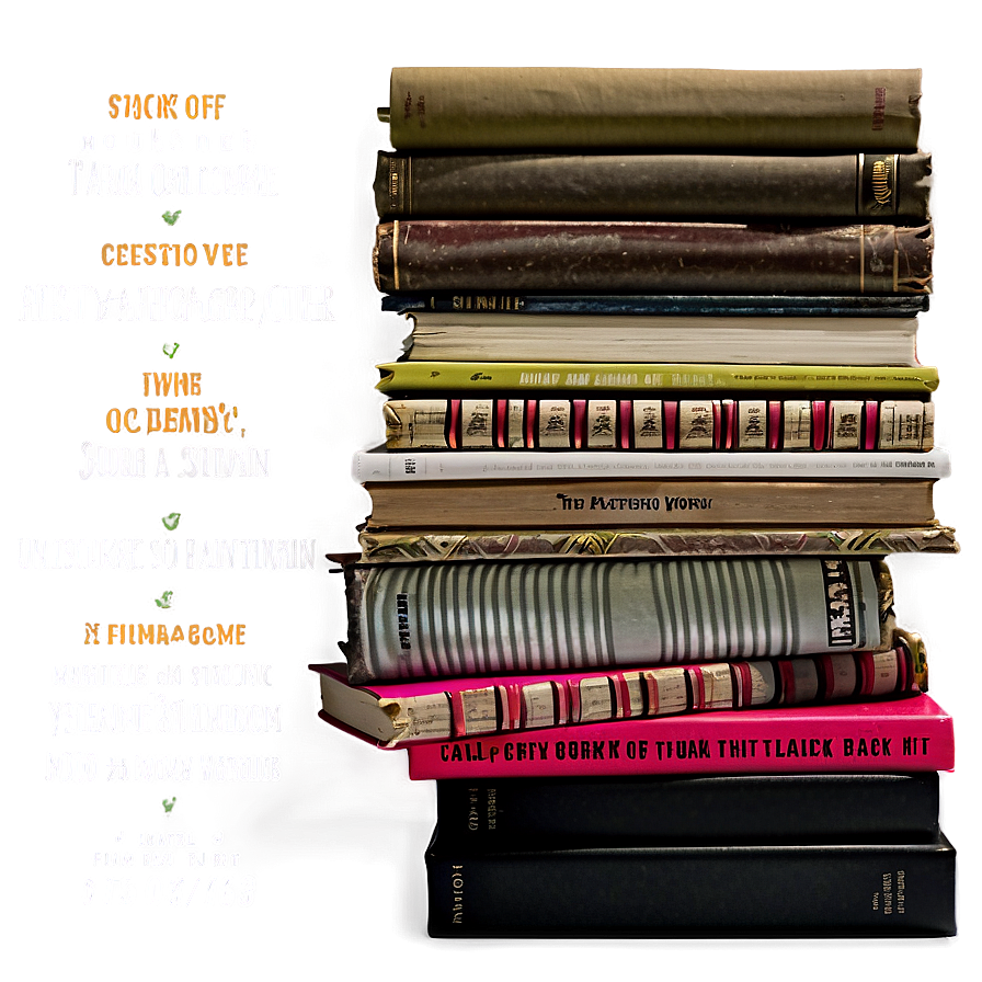 Stack Of Diy Books Png Ikp PNG image