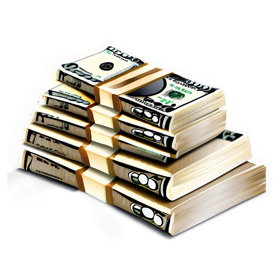 Stack Of Dollars Money Vector Png 06262024 PNG image