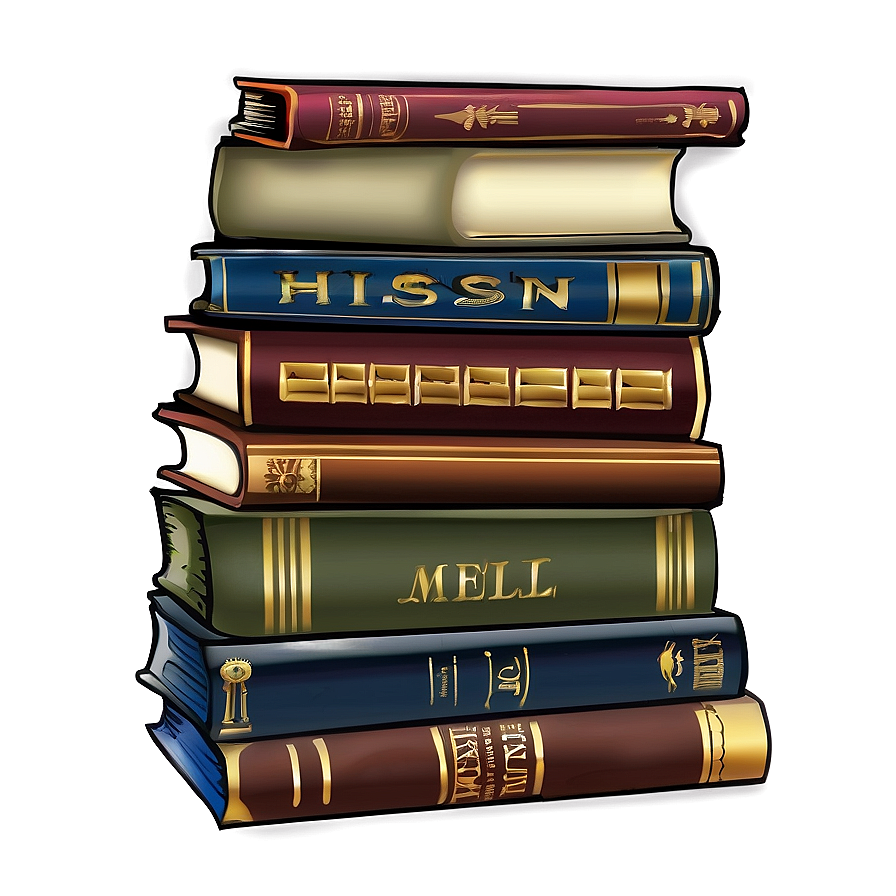 Stack Of History Books Png Agg77 PNG image