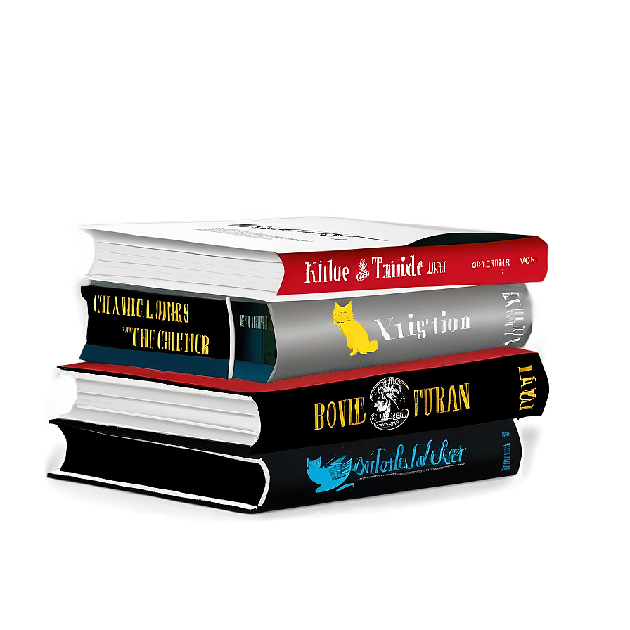 Stack Of Thriller Books Png 30 PNG image