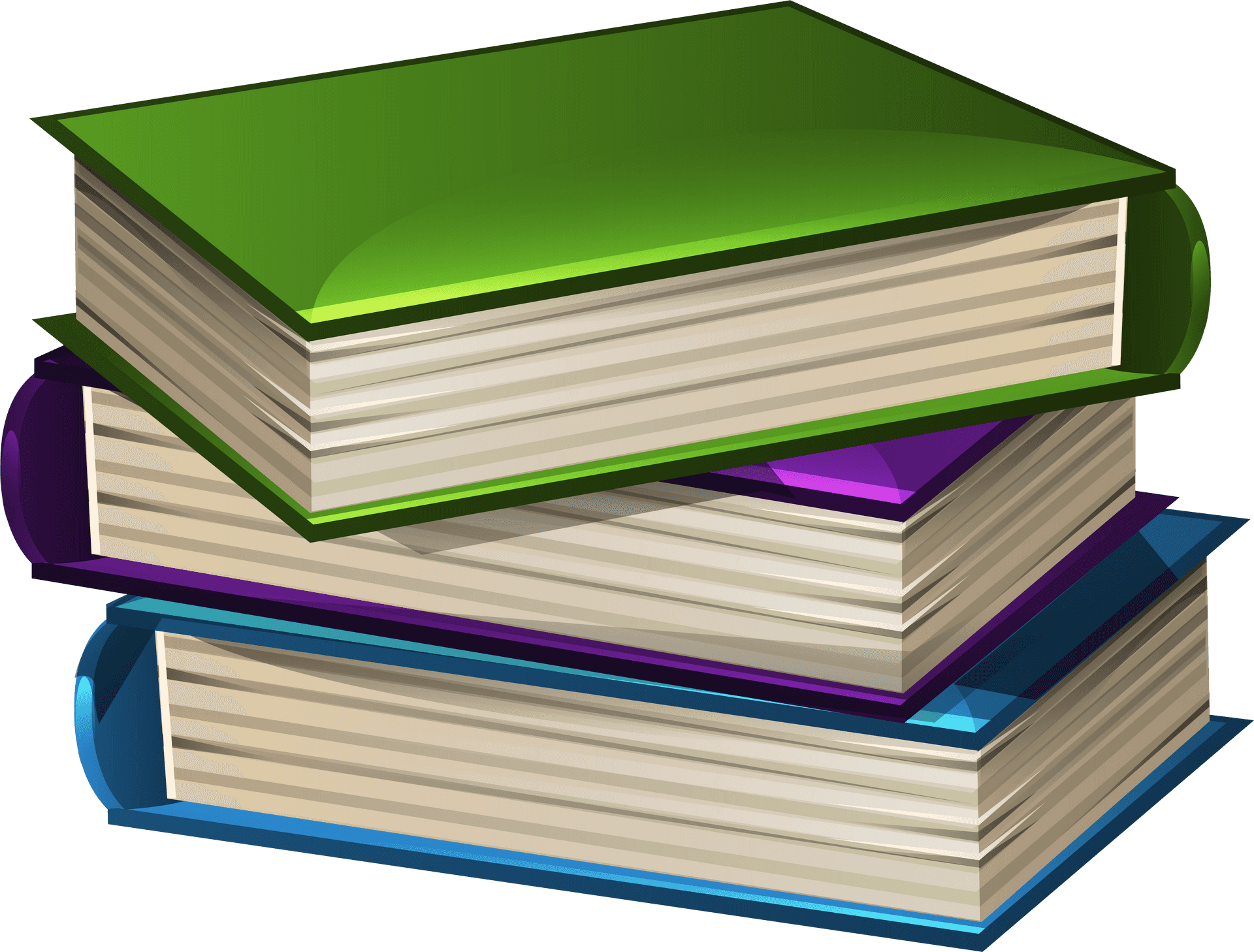 Stacked Books Clipart PNG image