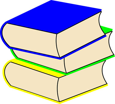 Stacked Books Clipart PNG image