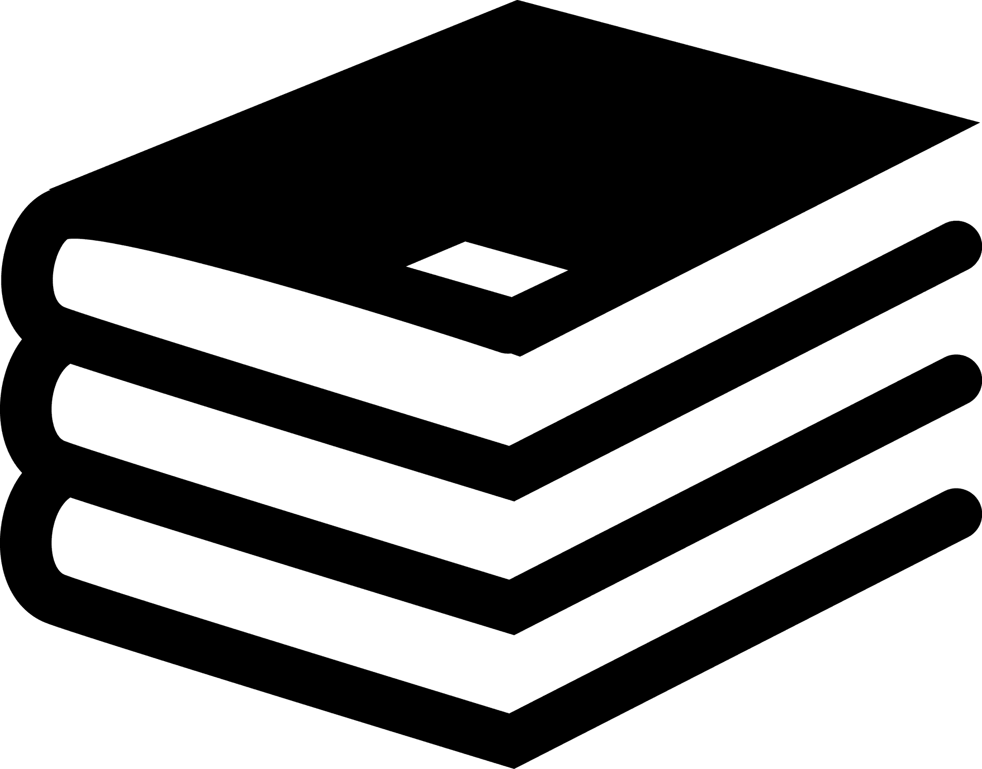 Stacked Books Icon PNG image